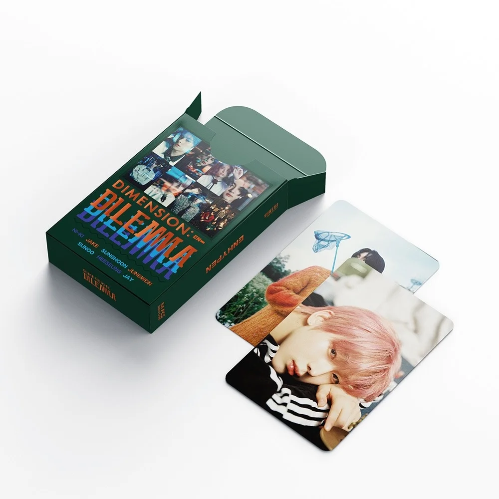 54Pcs/Set Kpop ENHYPEN New Ablum DIMENSION : DILEMMA Photocard Lomo Cards Poster Cards HD Photo PostCard for Kpop Fans Gifts
54Pcs/Set Kpop ENHYPEN New Ablum DIMENSION : DILEMMA Photocard Lomo Cards Poster Cards HD Photo PostCard for Kpop Fans Gifts