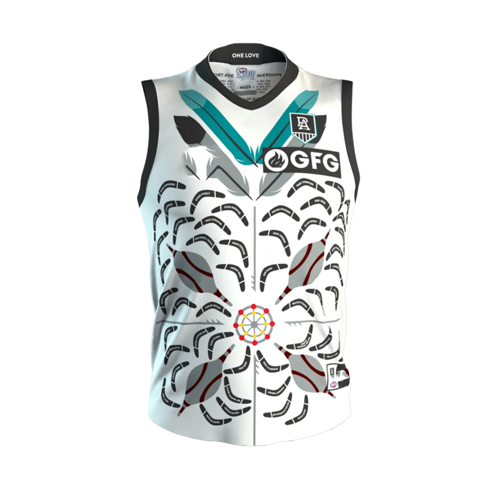 

2020 Port Adelaide Indigenous Guernsey Rugby Jersey S-3XL