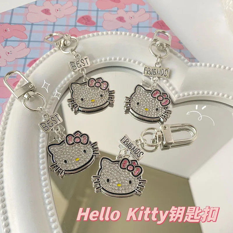 Sanrio Anime Hello Kitty Keychain Pendant Cartoon KTM Sparkling Diamond Girl Heart Student Best Friend Bag Pendant Holiday Gift
Sanrio Anime Hello Kitty Keychain Pendant Cartoon KTM Sparkling Diamond Girl Heart Student Best Friend Bag Pendant Holiday Gift