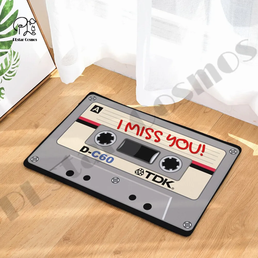 Retro Cassette Music Tape Porch Doormat Rug Mats Floor Carpet Living Room Kitchen Non-Slip Carpet Bathroom Doormat 3D Printed -1
Retro Cassette Music Tape Porch Doormat Rug Mats Floor Carpet Living Room Kitchen Non-Slip Carpet Bathroom Doormat 3D Printed -1