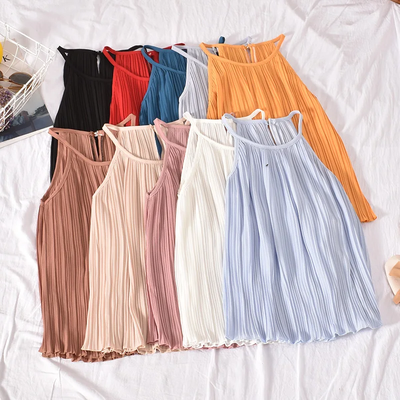 Summer Chiffon Ruffles Crop Top Women Casual Loose Sexy Camis Thin Tank Top Camisole Sleeveless Vest Cropped 2021 Camis Top
Summer Chiffon Ruffles Crop Top Women Casual Loose Sexy Camis Thin Tank Top Camisole Sleeveless Vest Cropped 2021 Camis Top