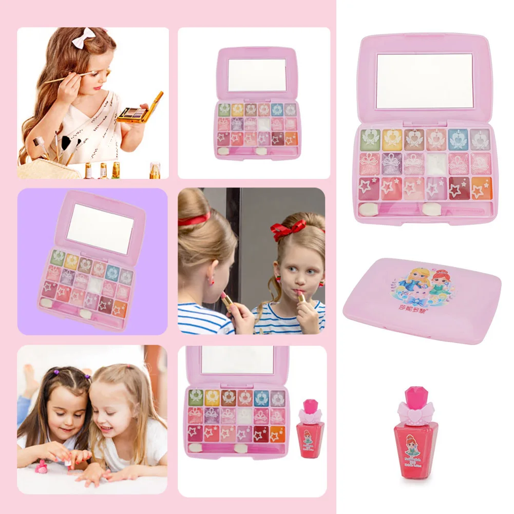 Children Cosmetic Set Make Up Simulation Pretend Play Toys Lipstick Nail Polish Bag Educational Toys Birthday Gift for Childrens
Children Cosmetic Set Make Up Simulation Pretend Play Toys Lipstick Nail Polish Bag Educational Toys Birthday Gift for Childrens