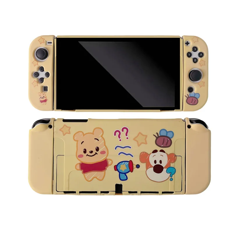 

Disney Winnie-the-Pooh Tigger Gudetama XO Soft Phone Cases For Nintendo Switch Game Console Controller OLED Gaming Accessories