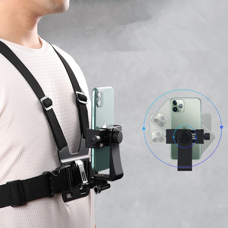 JHOOK Smartphone Chest Mount Harness Strap Holder Cell Phone Clip for Gopro Action Camera Phone Chest Holder for Recording Video
JHOOK Smartphone Chest Mount Harness Strap Holder Cell Phone Clip for Gopro Action Camera Phone Chest Holder for Recording Video