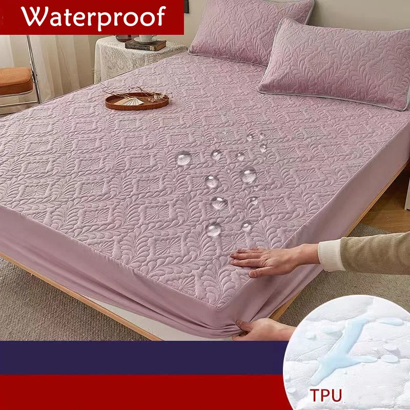 New Quilted King Mattress Protector Fitted Sheet Waterproof Bed Cover King Size Sheet Breathable Soft Mattress Cover 1Pc Decor
New Quilted King Mattress Protector Fitted Sheet Waterproof Bed Cover King Size Sheet Breathable Soft Mattress Cover 1Pc Decor