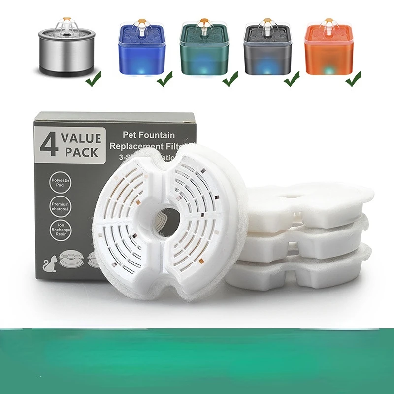 Cat Fountain Filter Replacement Activated Carbon Replacement Filters for Pet Water Fountains Cat Water Dispenser Filters 
Cat Fountain Filter Replacement Activated Carbon Replacement Filters for Pet Water Fountains Cat Water Dispenser Filters