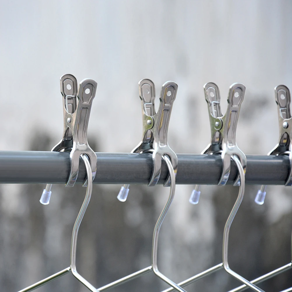 6Pcs 9CM Stainless Steel Clothes Pegs Hanging Pins Laundry Windproof Clips Heavy Duty Large Beach Towel Clips Clothes Pegs Pins
6Pcs 9CM Stainless Steel Clothes Pegs Hanging Pins Laundry Windproof Clips Heavy Duty Large Beach Towel Clips Clothes Pegs Pins