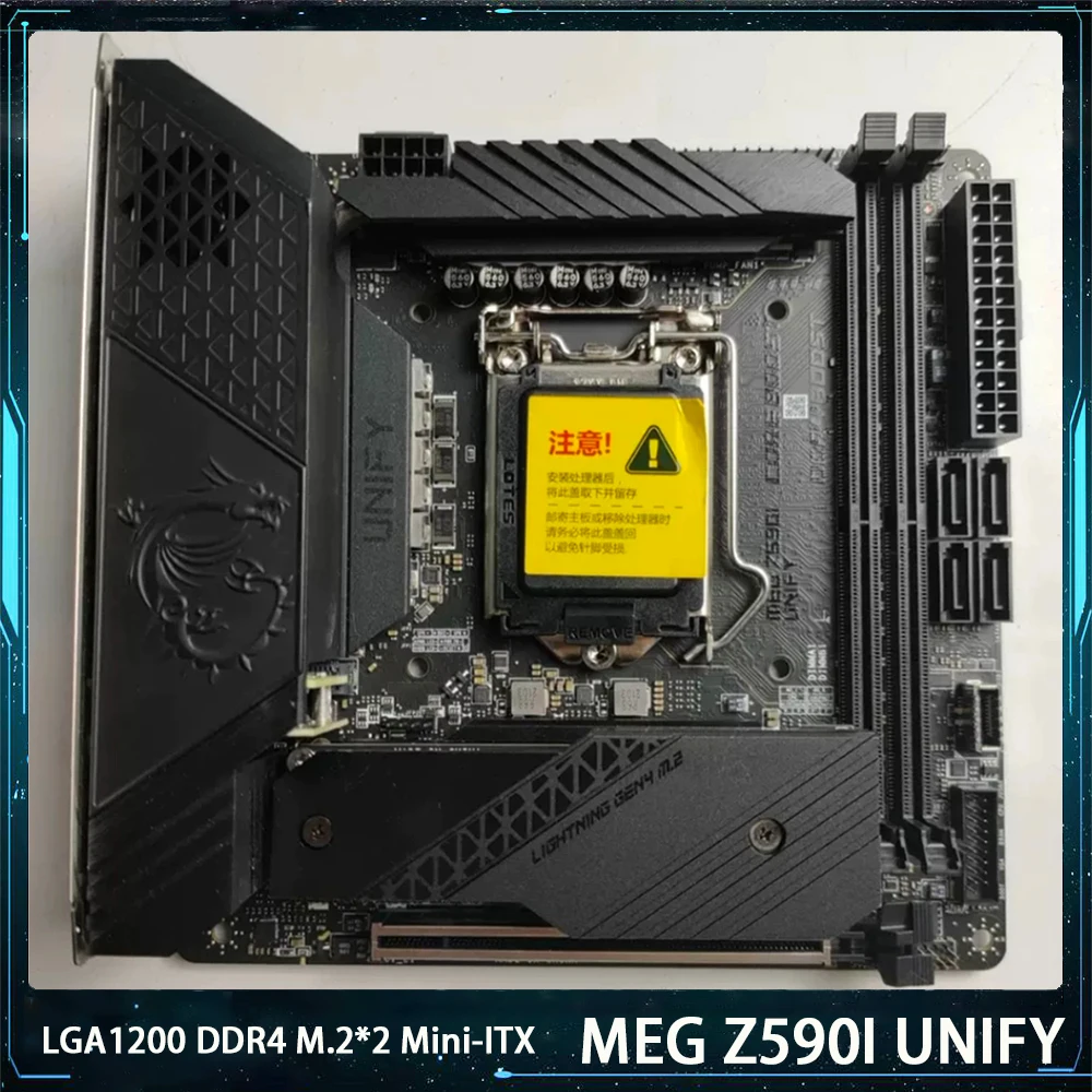 MEG Z590I UNIFY For Msi LGA1200 DDR4 64G SATA3*4 M.2*2 USB3.2 Support I9 Mini-ITX Desktop Motherboard Original Quality Fast Ship
MEG Z590I UNIFY For Msi LGA1200 DDR4 64G SATA3*4 M.2*2 USB3.2 Support I9 Mini-ITX Desktop Motherboard Original Quality Fast Ship