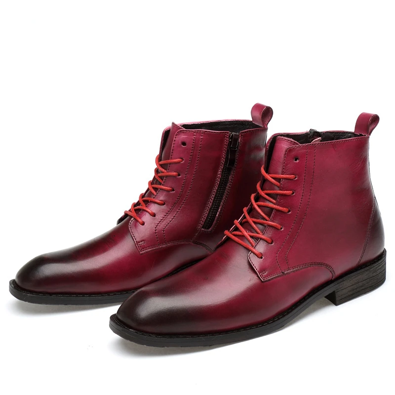 Men's Boots Autumn and Winter New Fashion Men's Leather Boots Warm and Thick Fleece Martin Boots Trend High-top Business Shoes
Men's Boots Autumn and Winter New Fashion Men's Leather Boots Warm and Thick Fleece Martin Boots Trend High-top Business Shoes