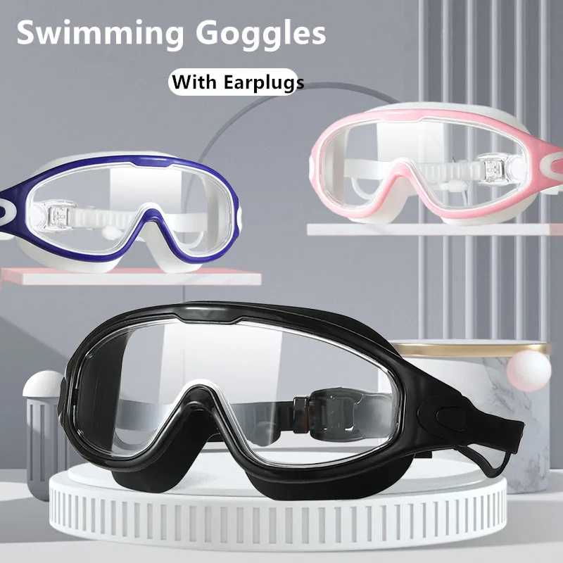 Silicone Glasses Goggles Women Adults Anti-fog Men Eyewear Big Frame With Earplugs Professional Swimming Goggles Swim
Silicone Glasses Goggles Women Adults Anti-fog Men Eyewear Big Frame With Earplugs Professional Swimming Goggles Swim