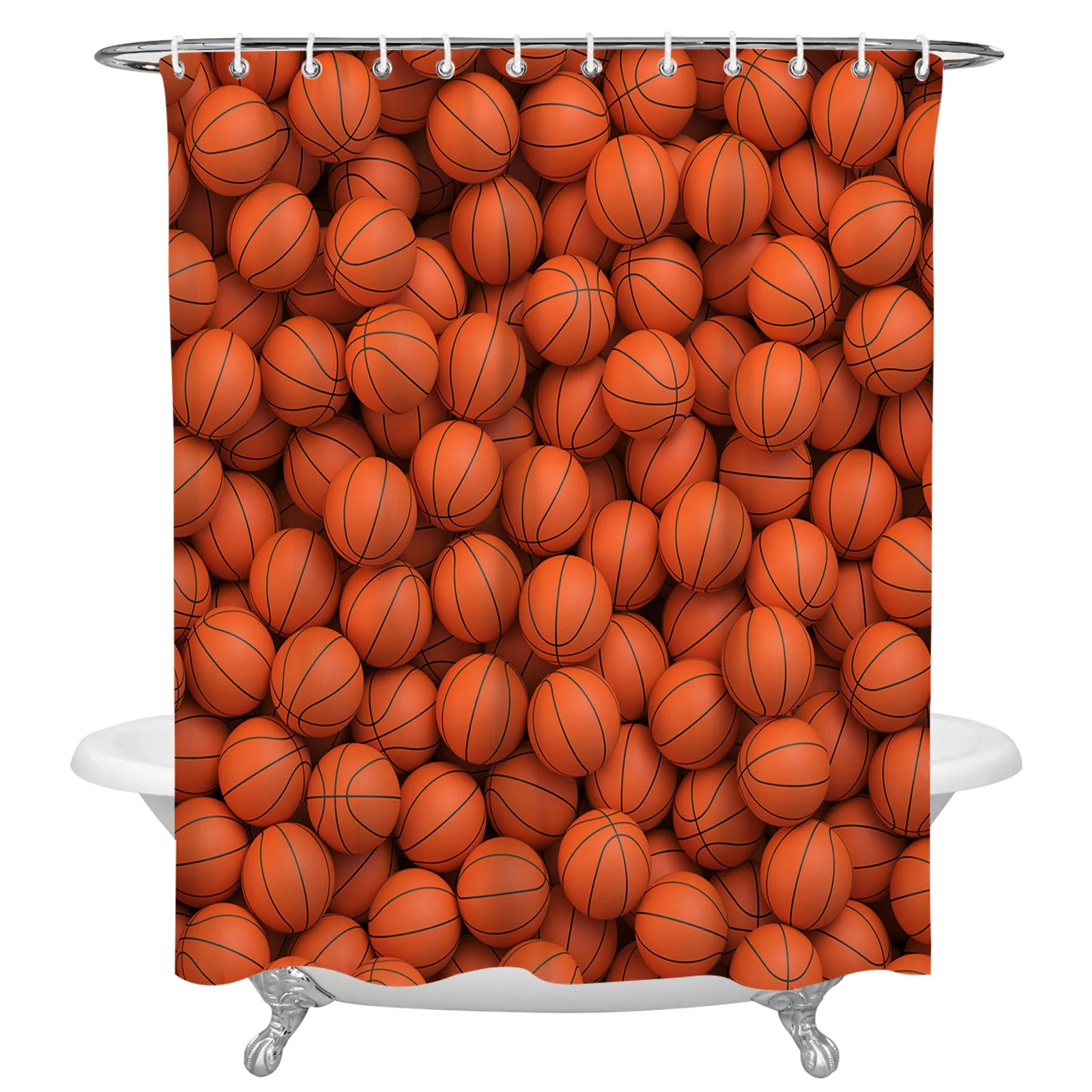 Sport Basketball Texture Shower Curtain for Bathroom Waterproof Polyester Fabric Bath Curtain Home Bathroom Decor
Sport Basketball Texture Shower Curtain for Bathroom Waterproof Polyester Fabric Bath Curtain Home Bathroom Decor
