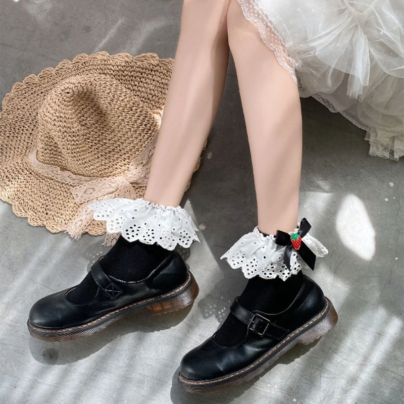 Women Short Ankle Socks Ruffled Lace Strawberry Bowknot Princess Hosiery drop shipping
Women Short Ankle Socks Ruffled Lace Strawberry Bowknot Princess Hosiery drop shipping