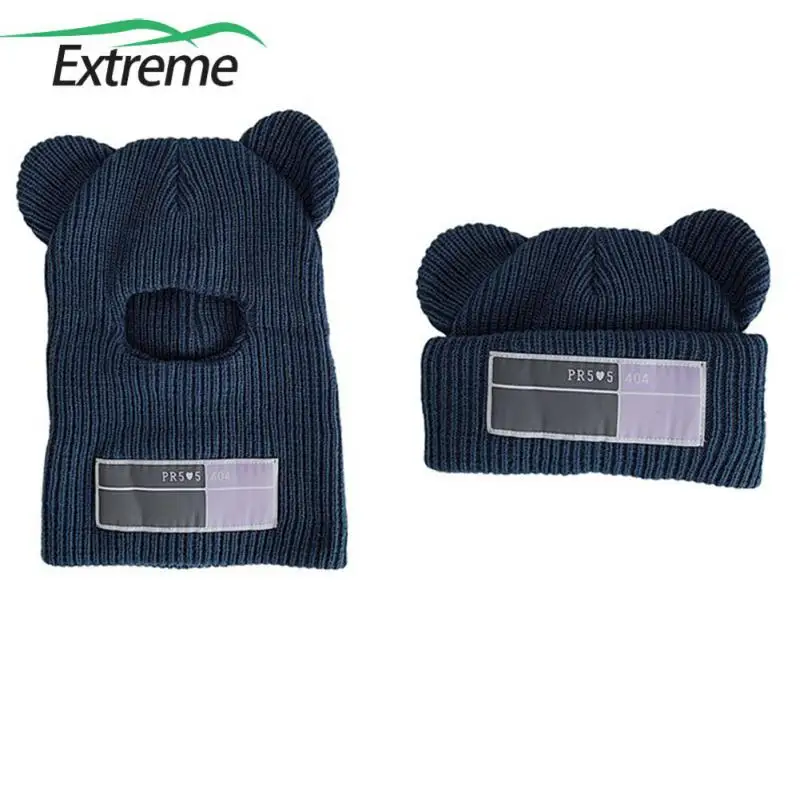 Bear Ear Knitted Hat Autumn Winter Thickened Head Knitted Cold Windproof Warm Funny Mask Hat Riding Mountaineering Equipment
Bear Ear Knitted Hat Autumn Winter Thickened Head Knitted Cold Windproof Warm Funny Mask Hat Riding Mountaineering Equipment
