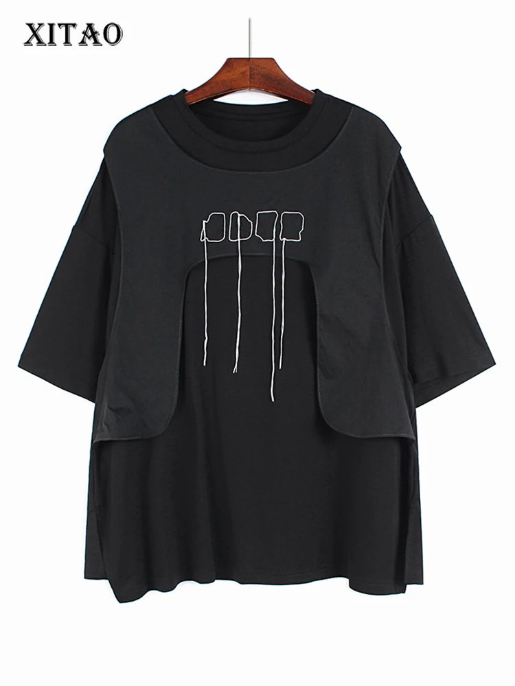XITAO Casual Patchwork T-shirt Loose Fashion Simplicity Temperament Women All-match Pullover Top 2022 New Tassel WLD7633
XITAO Casual Patchwork T-shirt Loose Fashion Simplicity Temperament Women All-match Pullover Top 2022 New Tassel WLD7633