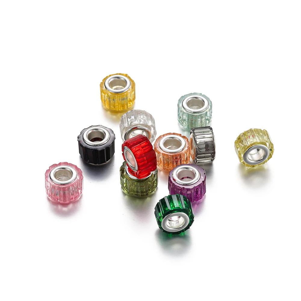 5Pcs 14mm Colorful Large Hole Acrylic Beads Faceted Cylinder Loose Spacer Beads for DIY Bracelet Jewelry Making Accessories
5Pcs 14mm Colorful Large Hole Acrylic Beads Faceted Cylinder Loose Spacer Beads for DIY Bracelet Jewelry Making Accessories