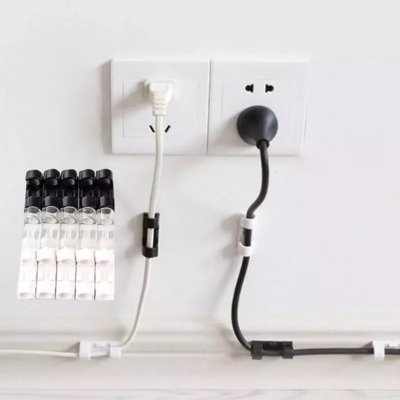 Cable Organizer Clips Cable Management Desktop & Workstation ABS Wire Manager Cord Holder USB Charging Data Line Bobbin Winder
Cable Organizer Clips Cable Management Desktop & Workstation ABS Wire Manager Cord Holder USB Charging Data Line Bobbin Winder