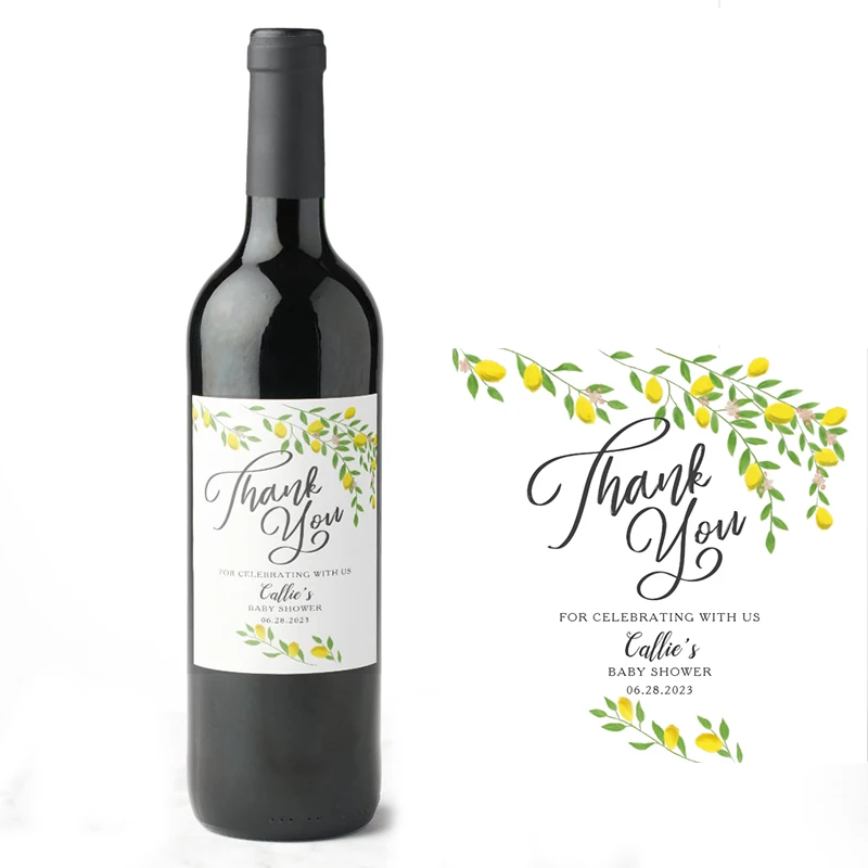 18PCS Customed Yellow Lemon Baby Shower Wine Bottle Labels Personalize Logo Waterproof PackagingDIYParty Decor Supplies
18PCS Customed Yellow Lemon Baby Shower Wine Bottle Labels Personalize Logo Waterproof PackagingDIYParty Decor Supplies