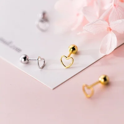 Women Love Earrings Fungus Nails Light Beads Heart Jewelry | Stud