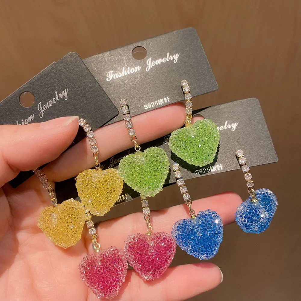2022 Unique Personality Fashion Sand Candy Jelly Color Love Shape Stud Earrings Sweet Girl Earrings Party Jewelry Birthday Gifts
2022 Unique Personality Fashion Sand Candy Jelly Color Love Shape Stud Earrings Sweet Girl Earrings Party Jewelry Birthday Gifts