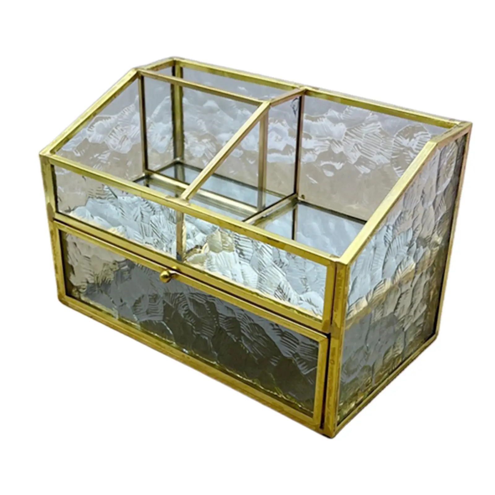 Glass Jewelry Organizer Box Aureate Double Deck Wedding Birthday Gift for Bedroom
Glass Jewelry Organizer Box Aureate Double Deck Wedding Birthday Gift for Bedroom