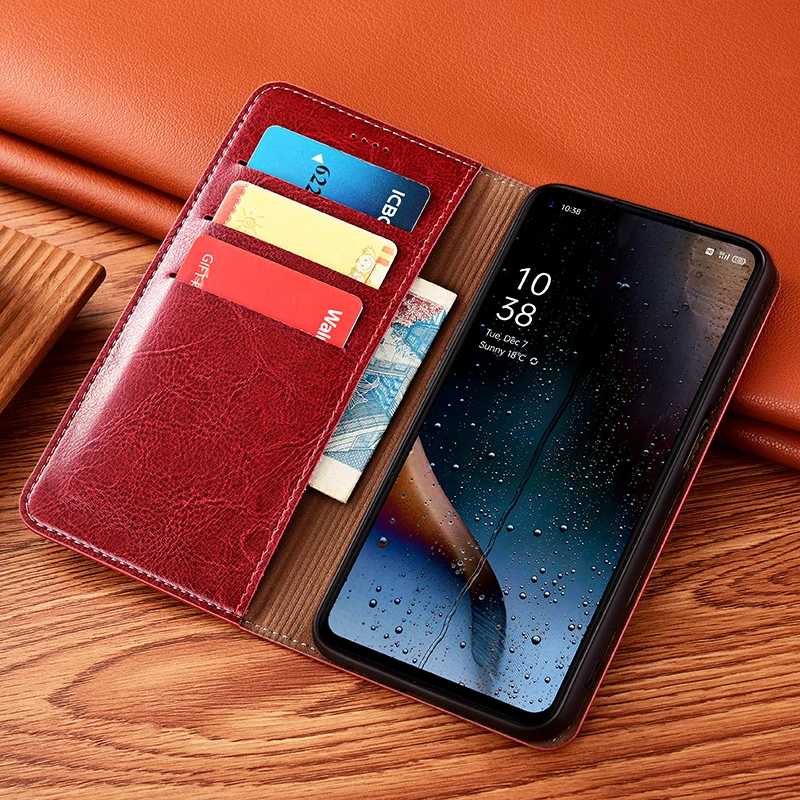 

Genuine Leather Wallet Flip Case For Xiaomi Redmi 5 5A 6 6A 7 7A 8 8A 9 9A 9C 9T 10 10X K20 K30 K40 Pro Plus Phone Cover