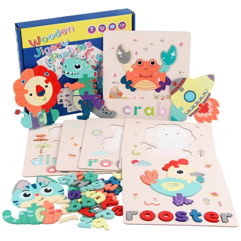 Letters Spelling Word Game Puzzle Toys Children Wooden Letter Animal Matching Puzzle Toy Words Recognition For Kids
Letters Spelling Word Game Puzzle Toys Children Wooden Letter Animal Matching Puzzle Toy Words Recognition For Kids