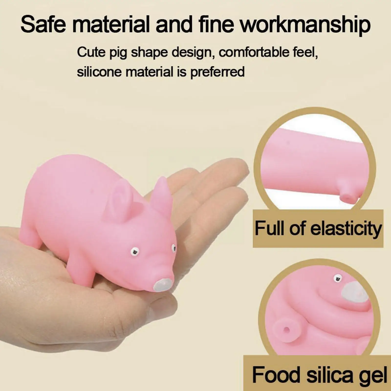 Funny Cute Pig Decompression Toys Pink Pinching Pig Vent Toy Birthday Party Gift For Kids C9s6 
Funny Cute Pig Decompression Toys Pink Pinching Pig Vent Toy Birthday Party Gift For Kids C9s6