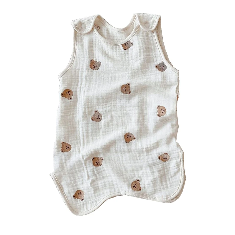 

Baby Sleeping Bag Sleeveless Vest Cotton Wearable Sleepsack Swaddle for Newborn Toddler Girl Boy