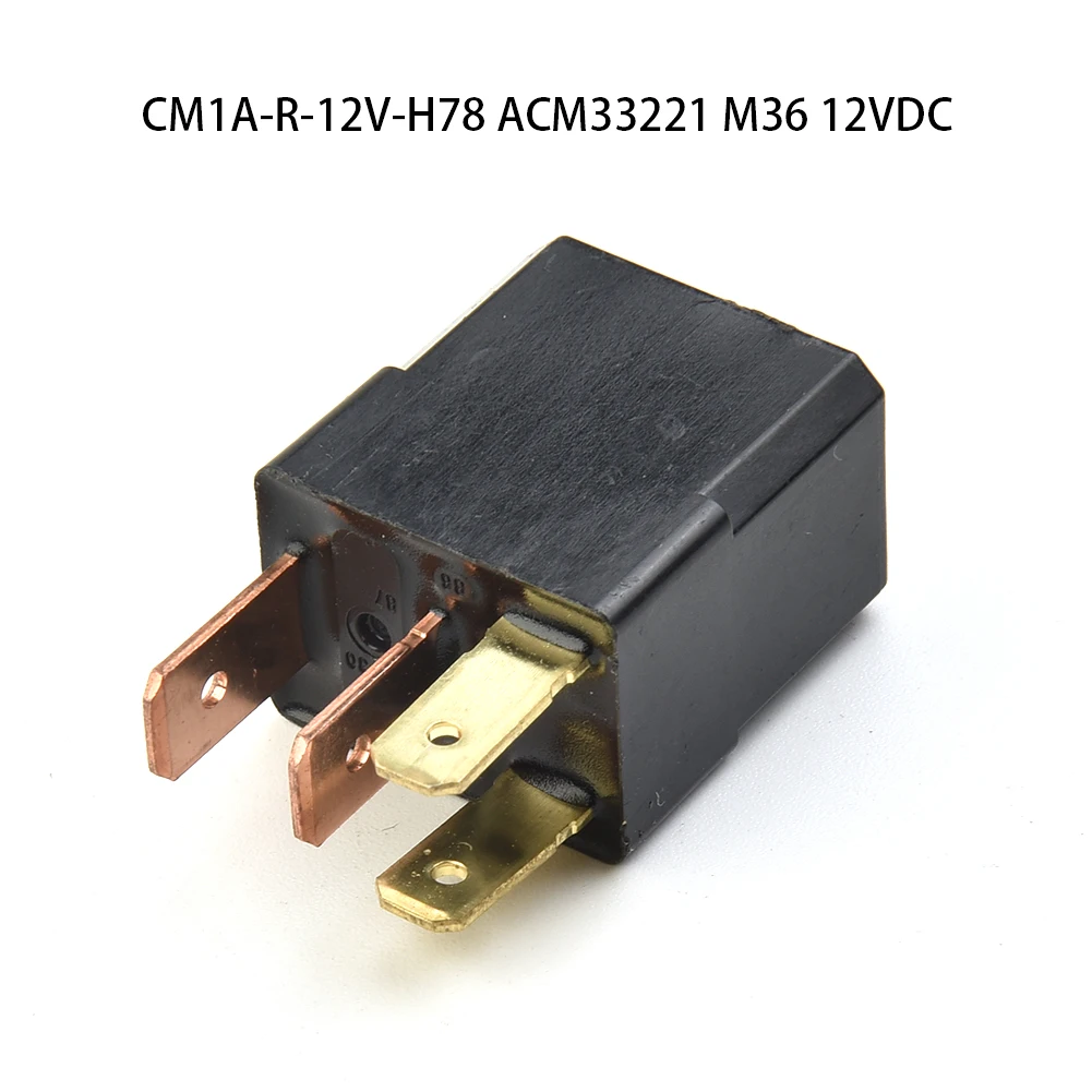 DC12V Multi-Use 4-Pin Black Relay CM1A-R-12V-H78 ACM33221 M36 Automotive Relay Module For Honda For Nissan Accessories
DC12V Multi-Use 4-Pin Black Relay CM1A-R-12V-H78 ACM33221 M36 Automotive Relay Module For Honda For Nissan Accessories