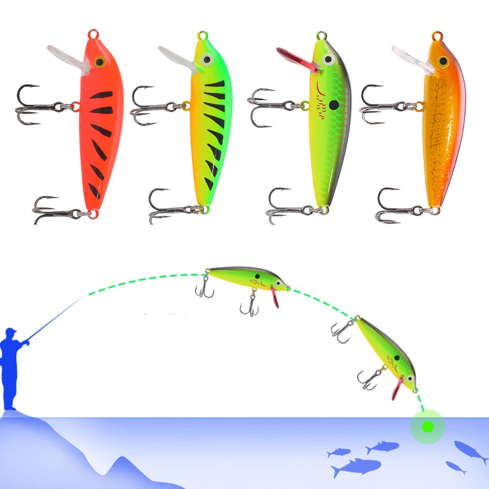 1PC Fishing Lure Hot Sale 5g/5cm Artificial Minnow Lure Bass Crankbait Tackle Wobbler 3D Luminous Eyes Built-in Rattles Parts
1PC Fishing Lure Hot Sale 5g/5cm Artificial Minnow Lure Bass Crankbait Tackle Wobbler 3D Luminous Eyes Built-in Rattles Parts