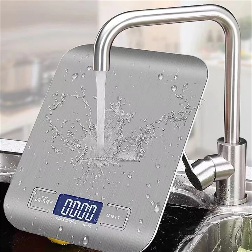 Digital Kitchen Scale 5kg/10kg Food Scale Stainless Steel Electronic Balance Measuring Grams Scales For Cooking Baking
Digital Kitchen Scale 5kg/10kg Food Scale Stainless Steel Electronic Balance Measuring Grams Scales For Cooking Baking