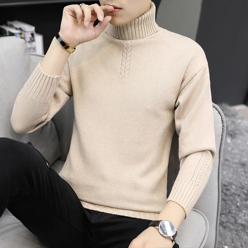Autumn and Winter Turtleneck Sweater for Men Clothing Warm Fashion Knitwear Solid Color Pullovers 6 Color Ropa Hombre Daily Tops 
Autumn and Winter Turtleneck Sweater for Men Clothing Warm Fashion Knitwear Solid Color Pullovers 6 Color Ropa Hombre Daily Tops