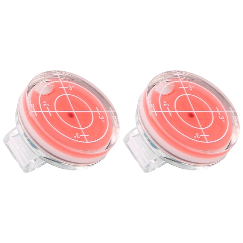 New-2Pcs Ball Markers Hat Clip Plastic Golf Putting Aid Round Bubble Level High Precision Reader
New-2Pcs Ball Markers Hat Clip Plastic Golf Putting Aid Round Bubble Level High Precision Reader