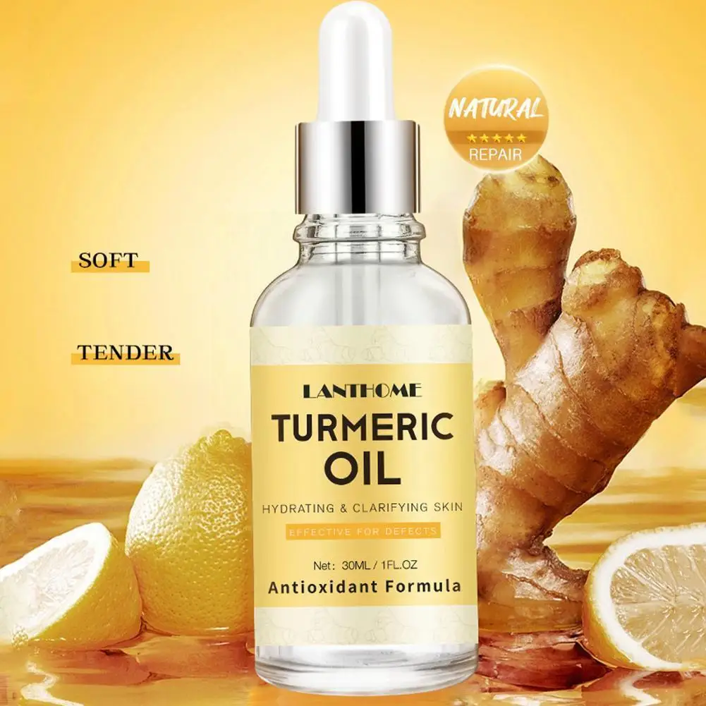 30ml Natural Turmeric Essential Oil Anti-Aging Face Serum Brighten Soothe Skin Fine Reduce Serum Skin Face Moisturizing Lin R9H5
30ml Natural Turmeric Essential Oil Anti-Aging Face Serum Brighten Soothe Skin Fine Reduce Serum Skin Face Moisturizing Lin R9H5
