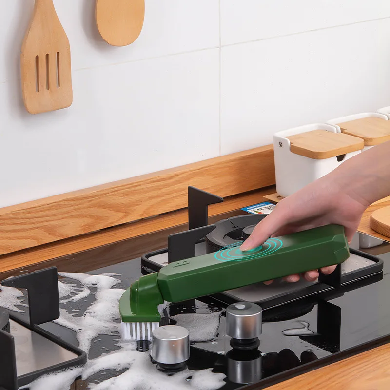Household multifunctional cleaning brush with disinfectant storage Soft bristle brush kitchen toilet Cleaning dirt Clean tools 
Household multifunctional cleaning brush with disinfectant storage Soft bristle brush kitchen toilet Cleaning dirt Clean tools
