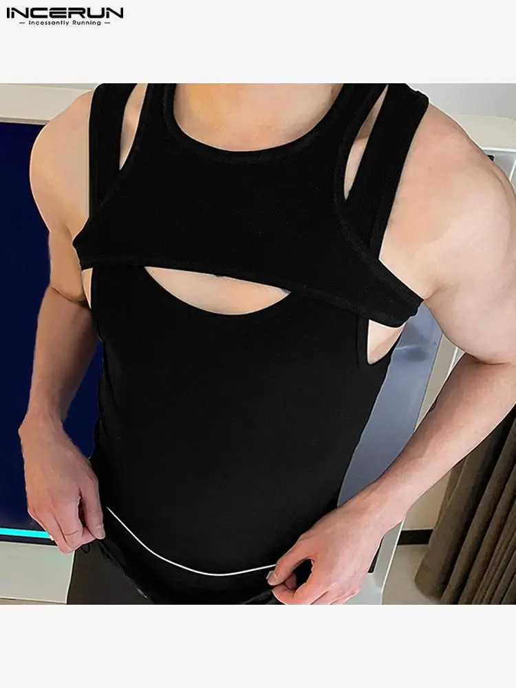 INCERUN Men Tank Tops Solid Color Round Neck Sleeveless Streetwear 2022 Hollow Out Sexy Casual Vests Fitness Men Clothing S-5XL
INCERUN Men Tank Tops Solid Color Round Neck Sleeveless Streetwear 2022 Hollow Out Sexy Casual Vests Fitness Men Clothing S-5XL