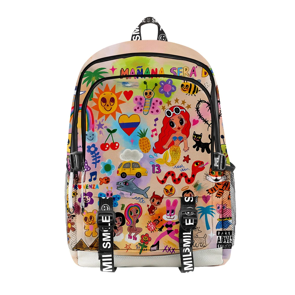 

Karol G Manana Sera BonitoI 3D Backpack Schoolbag Boys Girls Students Oxford Waterproof Laptop Backpack Travel Bags