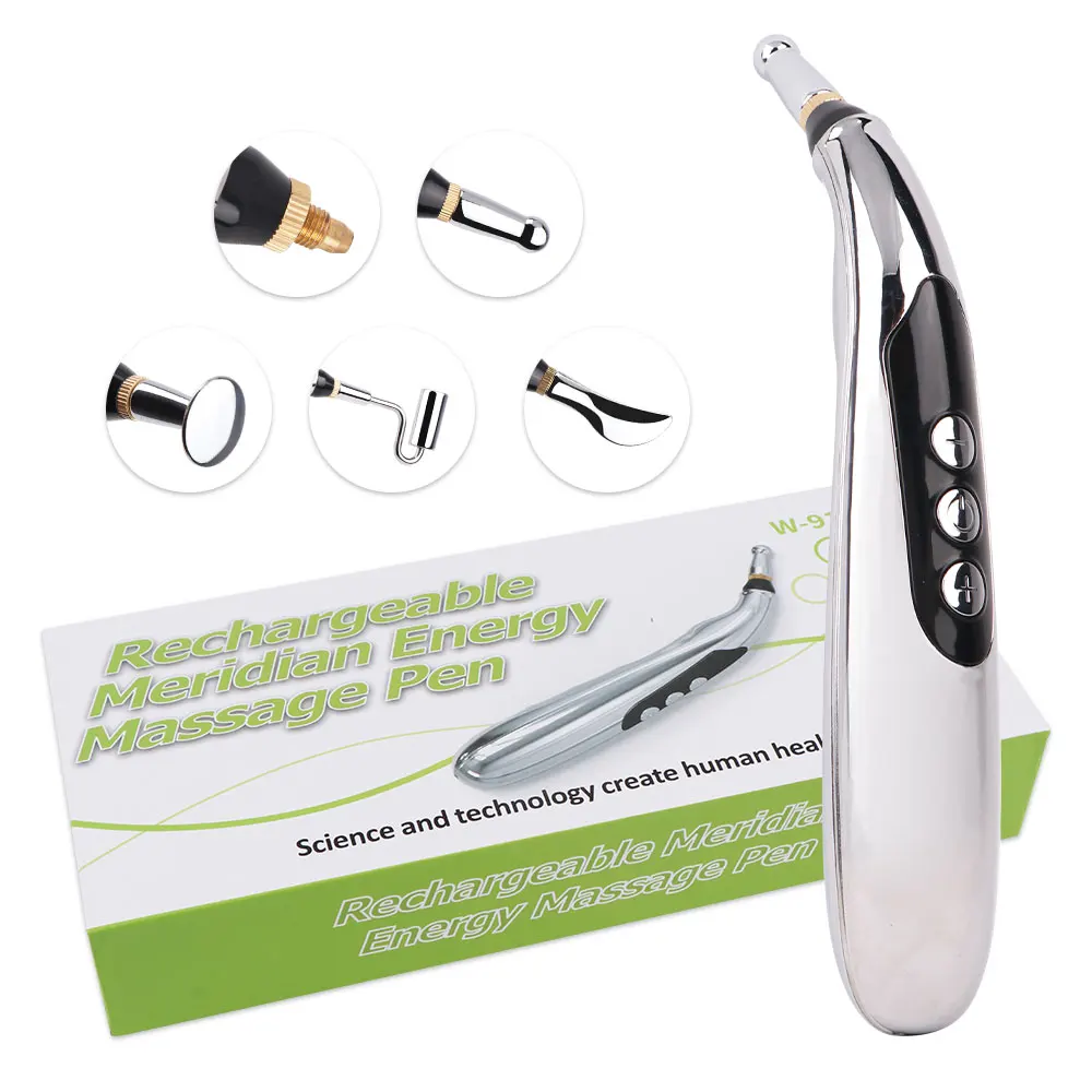 

3/5 Electronic Acupuncture Pen Acupoint Massager Laser Energy Meridian Pen Physiotherapy Instrument Pulse Point Pulse Therapy