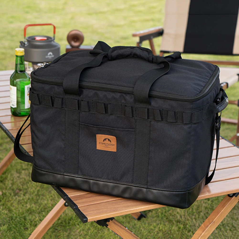 

Oxford Camp Travel Bag Multifunctional Waterproof Camping Meal Bag Durable Portable Webbing Antiskid Foot Rest Outdoor Equipment