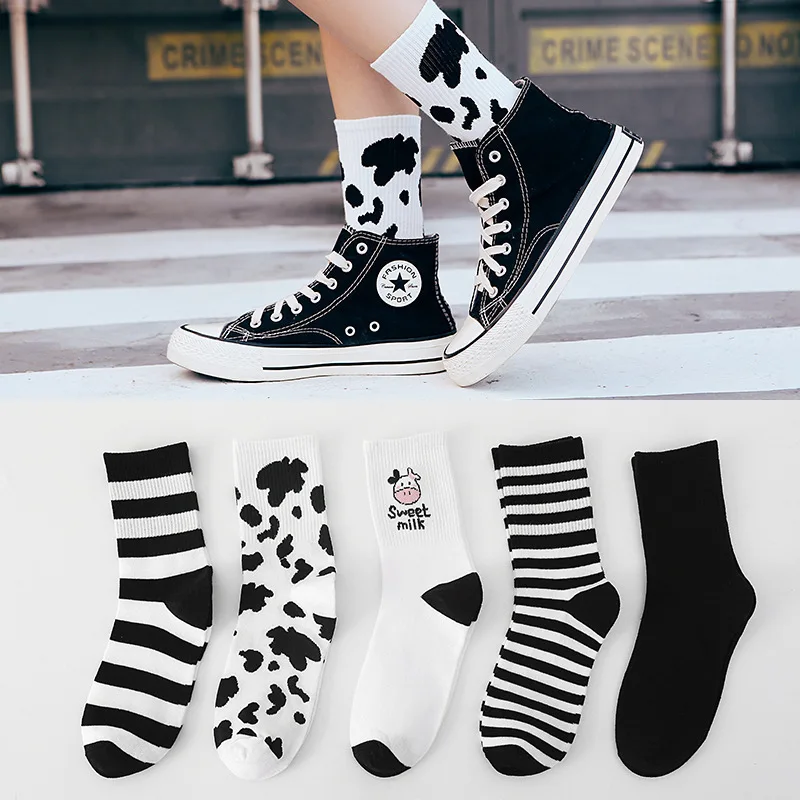 1 Pairs Cute Cow Print Long Socks for Women Cotton Solid Color Ankle Socks Autumn Casual Lady Girl Long Socks
1 Pairs Cute Cow Print Long Socks for Women Cotton Solid Color Ankle Socks Autumn Casual Lady Girl Long Socks