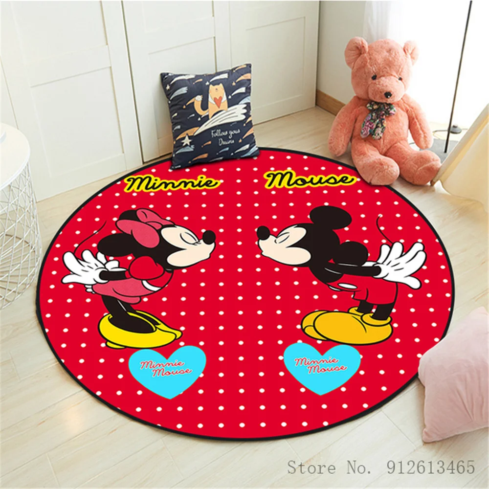 Disney 3D Mickey Minnie Carpet Floor Mats Baby Crawling Soft Blanket Children Game Round Non-slip Mats Home Bedroom Decoration
Disney 3D Mickey Minnie Carpet Floor Mats Baby Crawling Soft Blanket Children Game Round Non-slip Mats Home Bedroom Decoration