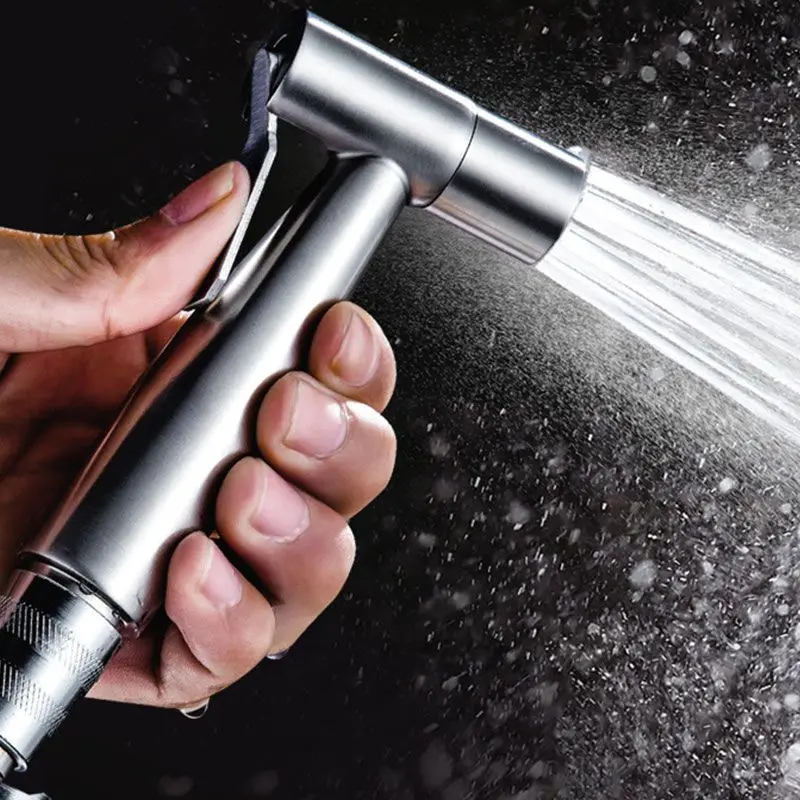 Toilet Sprayer Gun Stainless Steel Hand Bidet Faucet Bathroom Hand Shower Head Self Cleaning Bathroom Fixture
Toilet Sprayer Gun Stainless Steel Hand Bidet Faucet Bathroom Hand Shower Head Self Cleaning Bathroom Fixture