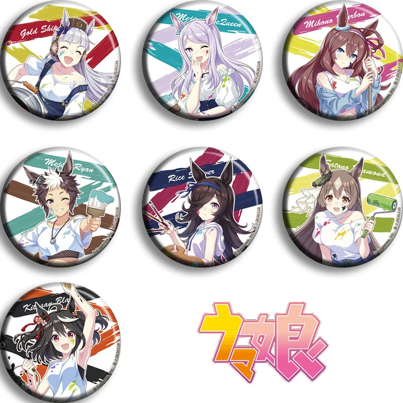 7pcs Anime Badge Uma Musume: Pretty Derby Mejiro Ryan Mejiro McQueen Pin Brooch Button
7pcs Anime Badge Uma Musume: Pretty Derby Mejiro Ryan Mejiro McQueen Pin Brooch Button