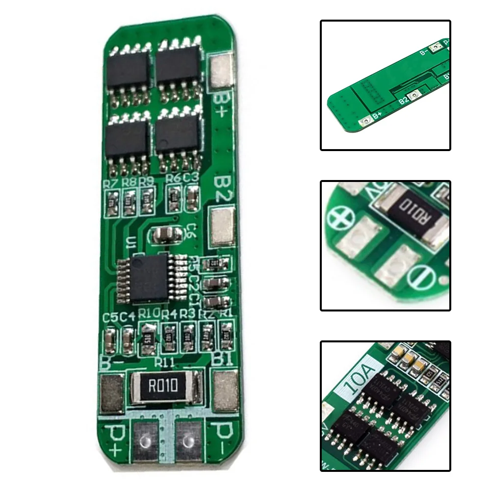BMS 3S 10A Lithium Battery Charger Protection Board Module 3.7V 11.1V 12.6V PCB Circuit Board Multifunctional Charging Protector
BMS 3S 10A Lithium Battery Charger Protection Board Module 3.7V 11.1V 12.6V PCB Circuit Board Multifunctional Charging Protector