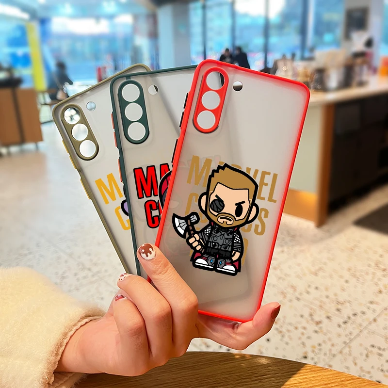 Marvel Avengers Thanos For Samsung Galaxy S21 S20 FE Ultra Plus S10 S9 S8 5G M31S 30 20 Frosted Translucent Phone Case
Marvel Avengers Thanos For Samsung Galaxy S21 S20 FE Ultra Plus S10 S9 S8 5G M31S 30 20 Frosted Translucent Phone Case
