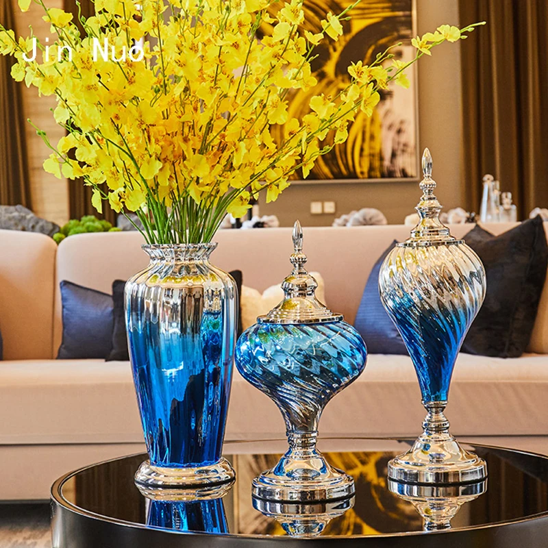 European Creativity Glass Bottles Modern Living Room Decoration TV Cabinet Ornaments Dining Table Decor American Home Decore
European Creativity Glass Bottles Modern Living Room Decoration TV Cabinet Ornaments Dining Table Decor American Home Decore