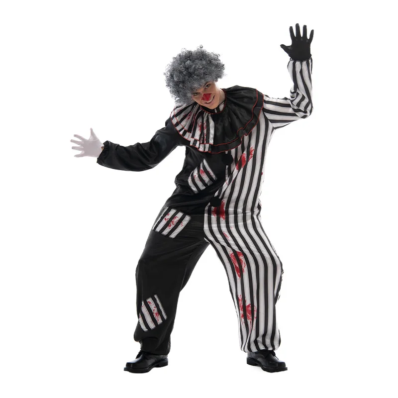 2022 взрослый злый клоун цирк косплей костюм на Хэллоуин Винтажный Мужской