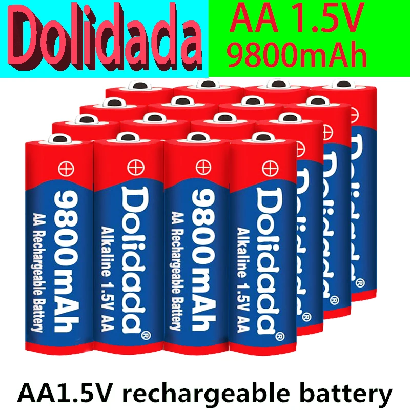 1~100PCSBrand AA rechargeable battery 9800mah 1.5V New Alkaline Rechargeable batery for led light toy mp3 Free shipping
1~100PCSBrand AA rechargeable battery 9800mah 1.5V New Alkaline Rechargeable batery for led light toy mp3 Free shipping
