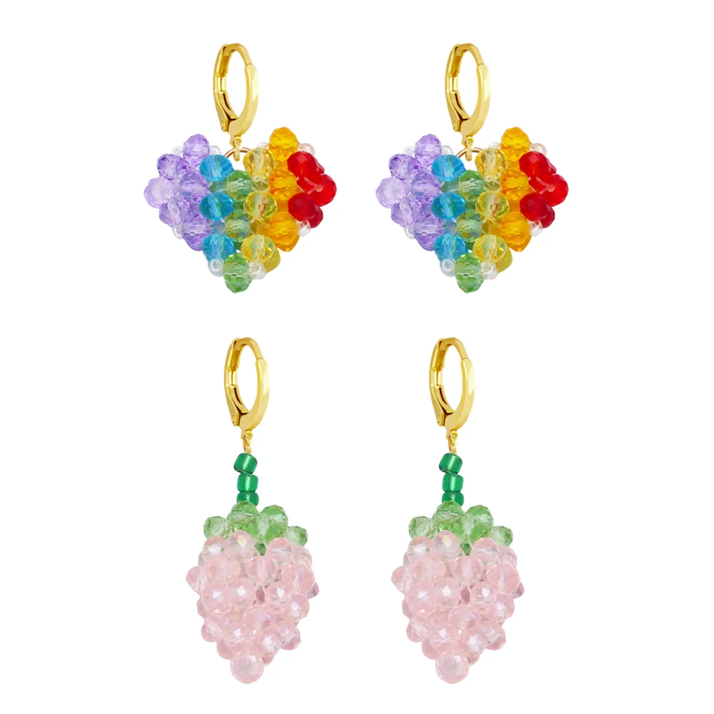 FLOLA Gold Hoops Strawberry Rainbow Heart Earrings for Women Girls Acrylic Beaded Earrings Fashion Summer Jewelry Gifts ersz34
FLOLA Gold Hoops Strawberry Rainbow Heart Earrings for Women Girls Acrylic Beaded Earrings Fashion Summer Jewelry Gifts ersz34