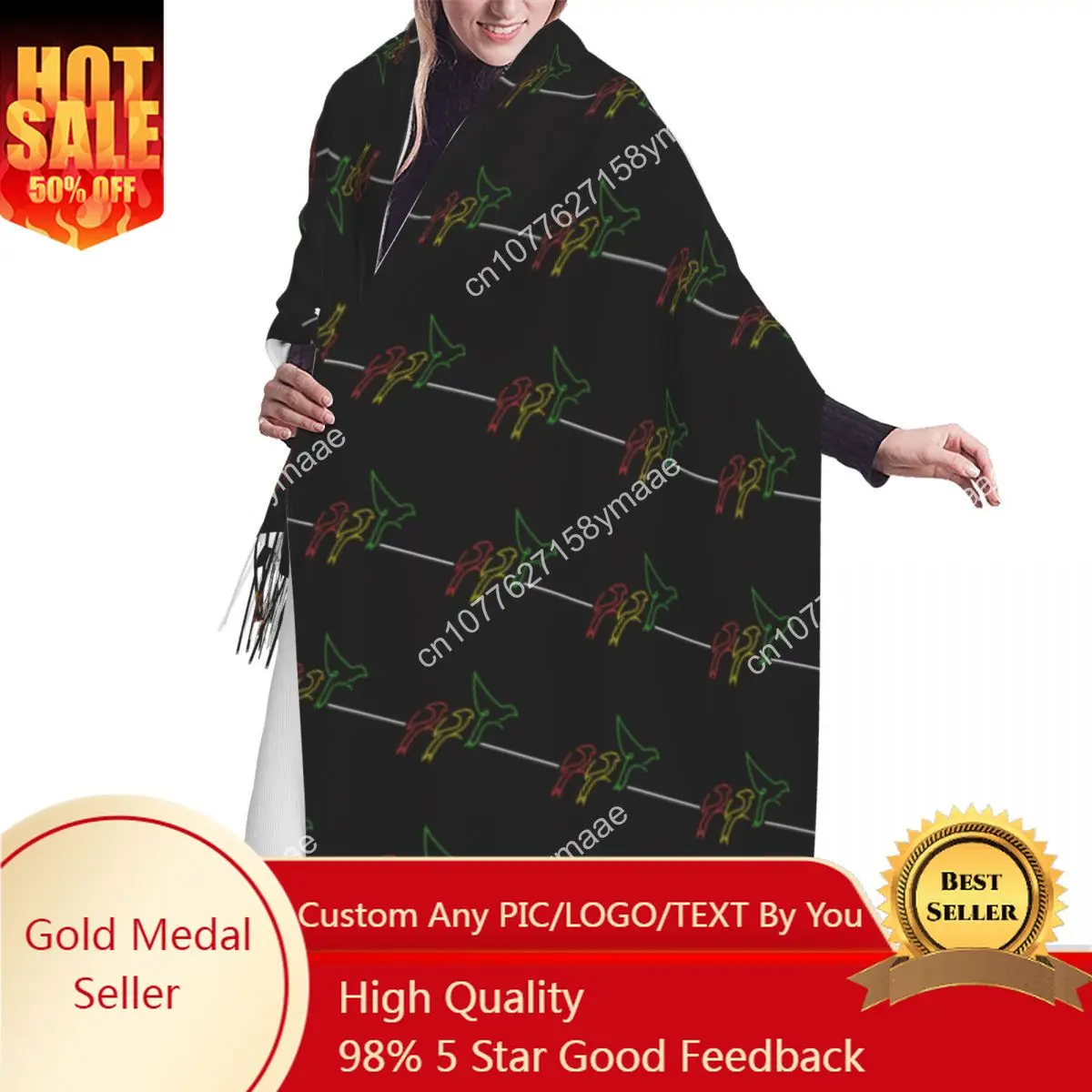 Custom Ajax Three Little Birds Bobs Marley Tassel Scarf Women Soft Shawls Wraps Lady Winter Versatile Famale Scarves
Custom Ajax Three Little Birds Bobs Marley Tassel Scarf Women Soft Shawls Wraps Lady Winter Versatile Famale Scarves